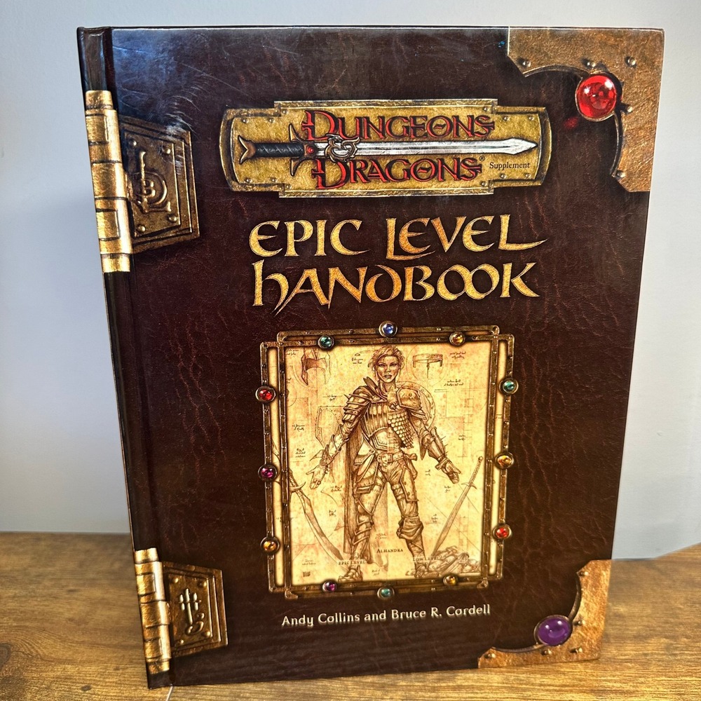Dungeons‎ & Dragons Epic Level Handbook 3rd Edition Supplement Hardcover 2002